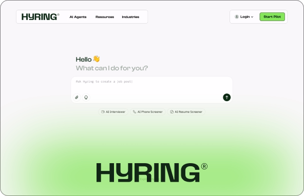 Hyring AI Agents